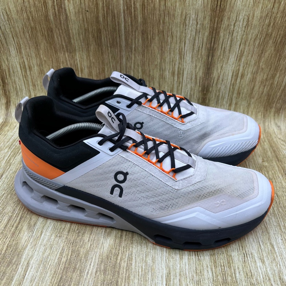 On Cloudnova X Sneaker Men's Size 13 White Black Orange Athletic 3ME30412727